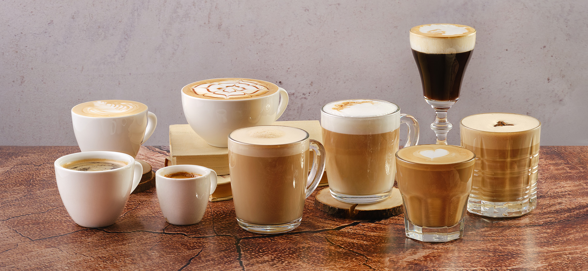 Kreative Latte Macchiato Variationen